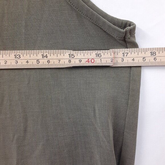 Banana Republic Woman's Tom Size XS Pullover, Green Sleeveless Criss Cross Back - Picture 7 of 7